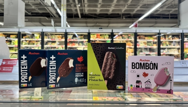 Alcampo lanza cuatro nuevos helados, entre ellos su primer Bombón sabor pistacho estilo Dubai