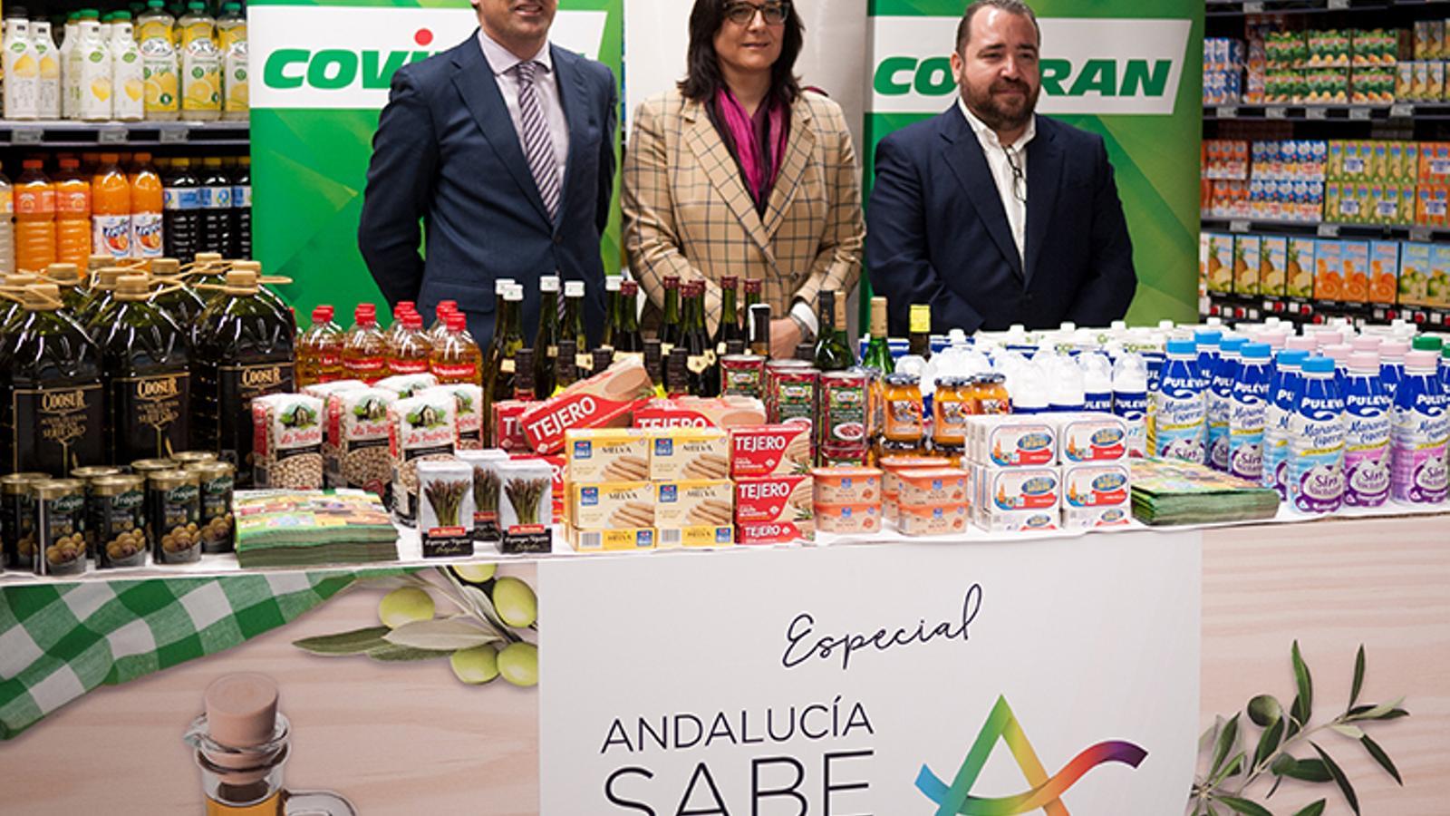 Covirán y Lanzaluz promocionan los productos de Andalucía