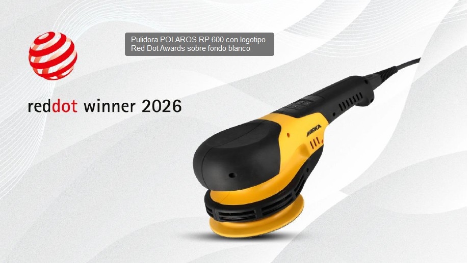 Mirka recibe el prestigioso Red Dot 2026 al diseño de producto por su pulidora rotativa Polaros RP 600