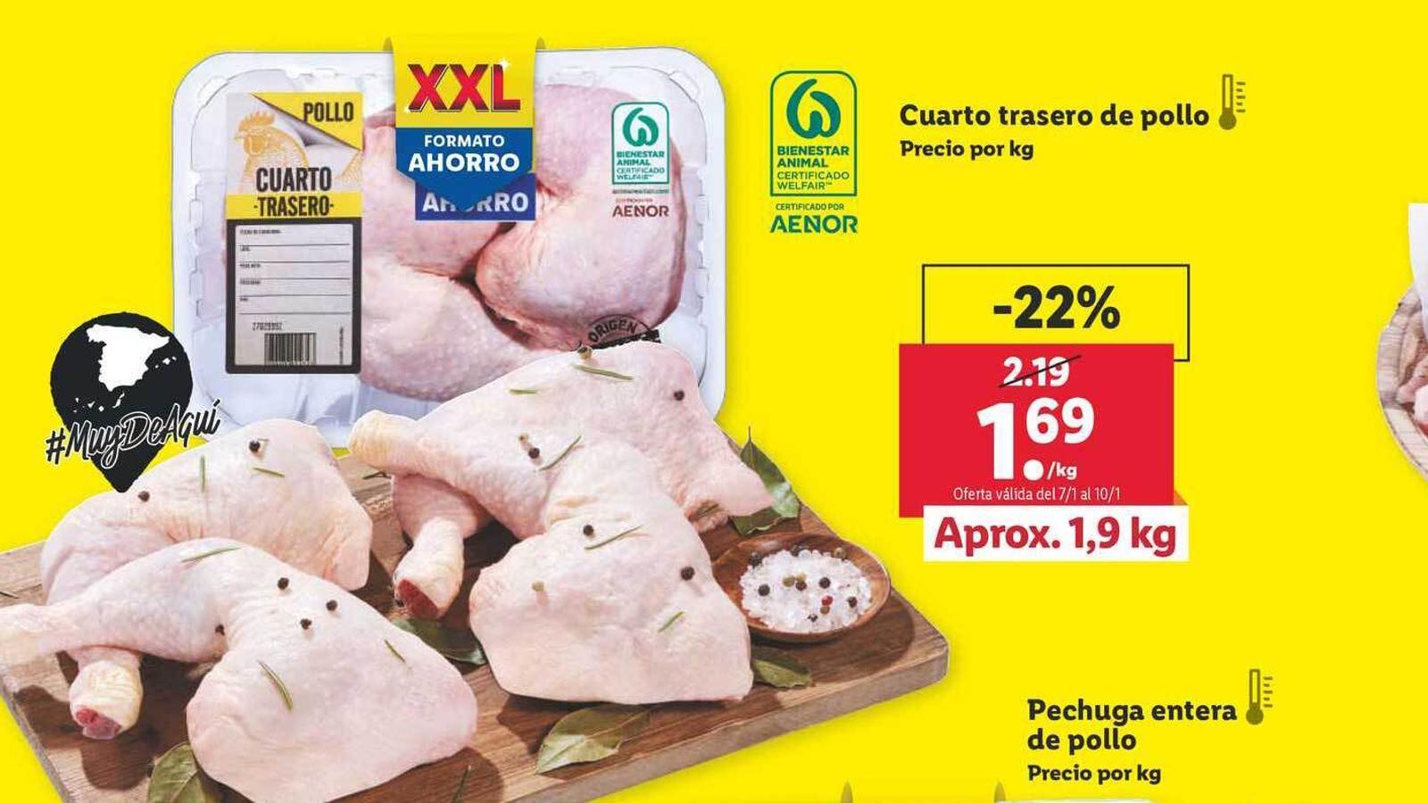 Guerra de precios: denuncian a Lidl y Family Cash por el precio del pollo
