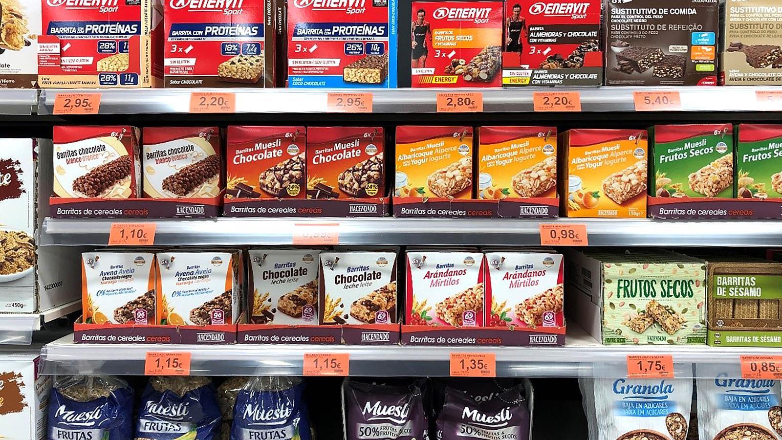 Las barritas energéticas de Mercadona recuperan su ritmo de ventas - 