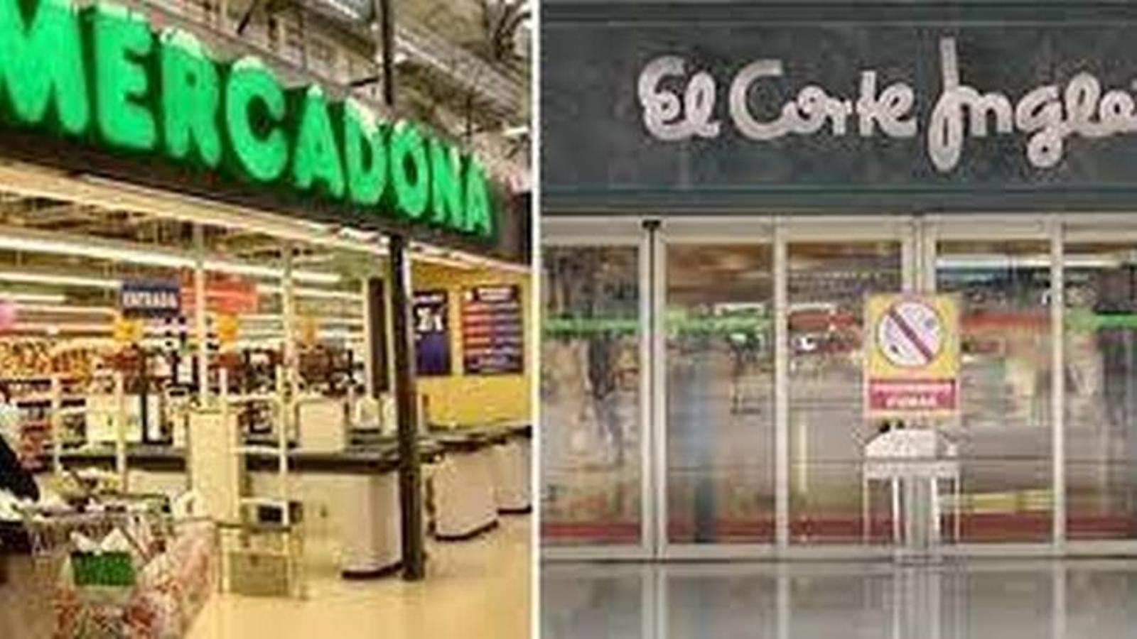 Mercadona y El Corte Inglés, entre las 