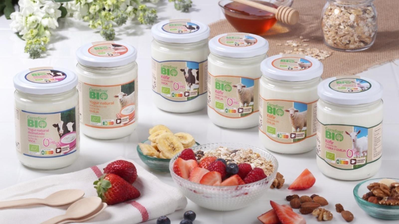 Carrefour amplía su gama de yogures ecológicos - 