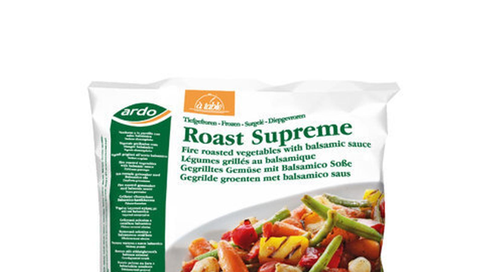 Verduras asadas Roast Supreme de Ardo no aptas para alérgicos - Aesan