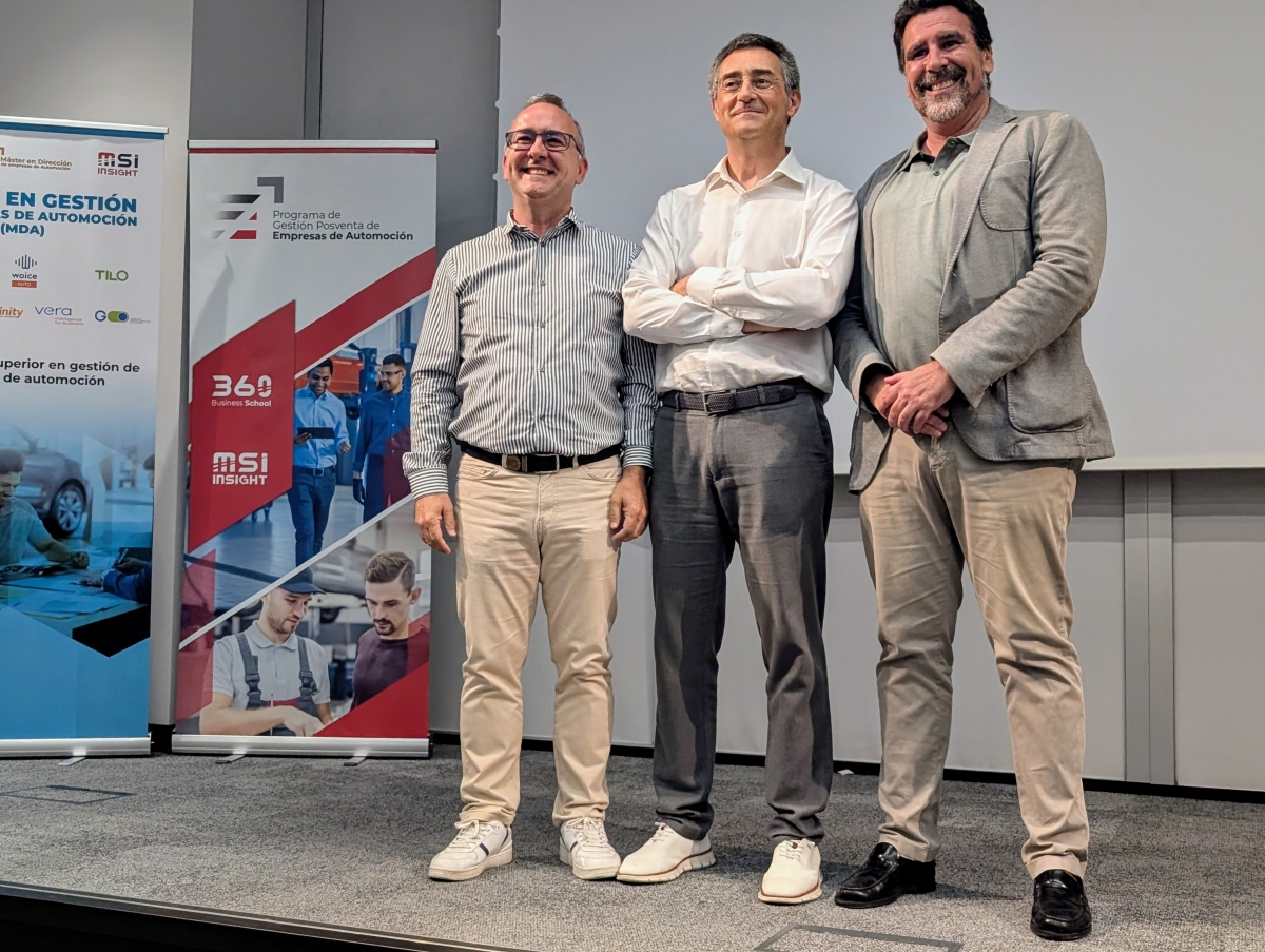 Miguel Ángel Alonso, Juan Montesinos y Chema López Montoya, socios de 360 Business School.