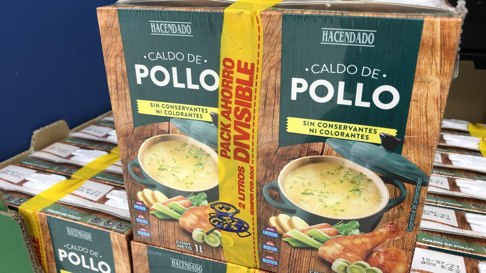 El frío dispara la venta de caldo de pollo en Mercadona