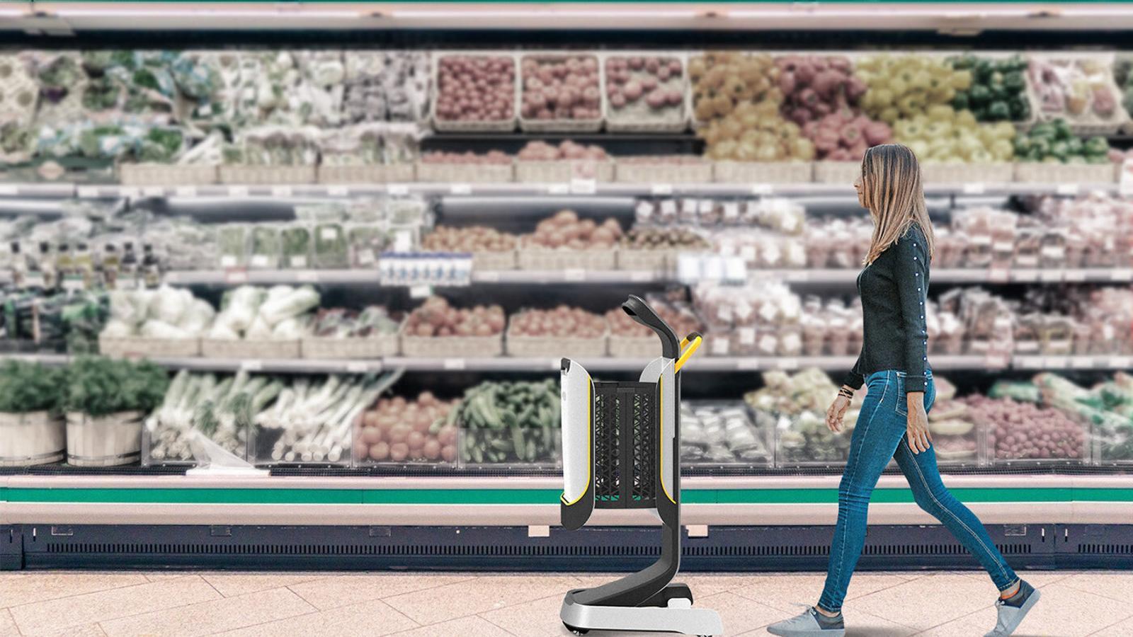 Mobi, el nuevo carrito inteligente en tiempos de Covid que evita colas en el súper