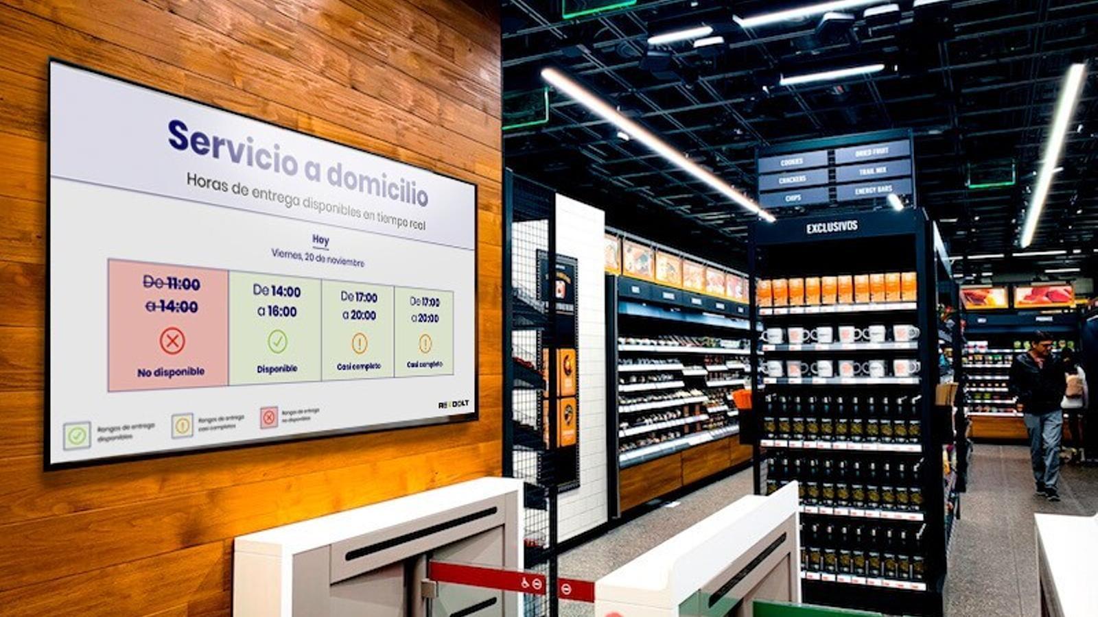 Revoolt: señalización digital que informa en tiempo real del horario disponible de reparto