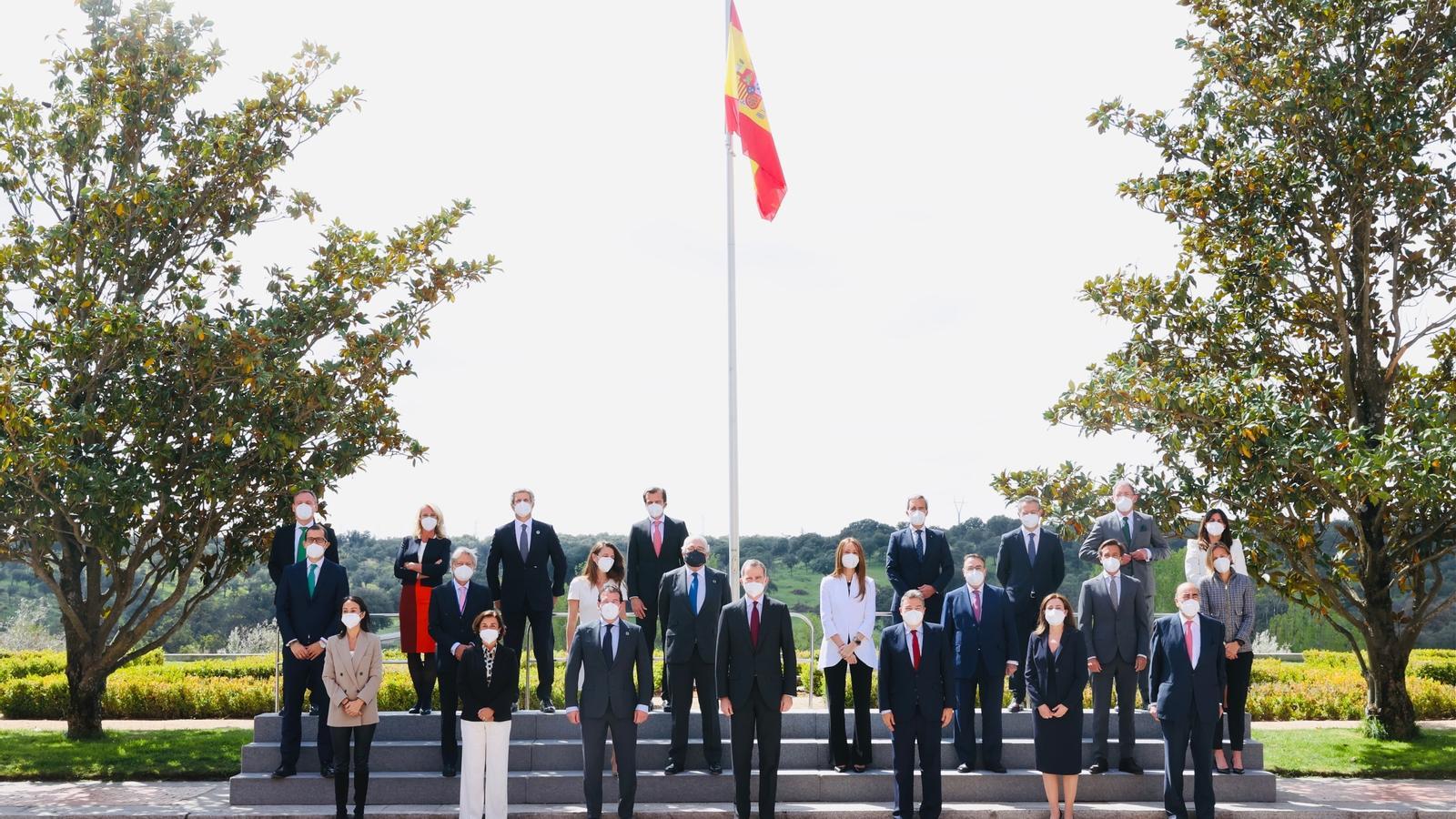 El rey Felipe VI se reúne con los representantes de Forética