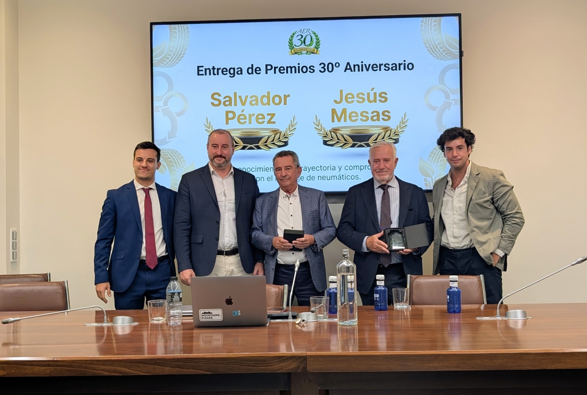 La Asociación Española de Neumáticos Reciclados (AER) cumple 30 años