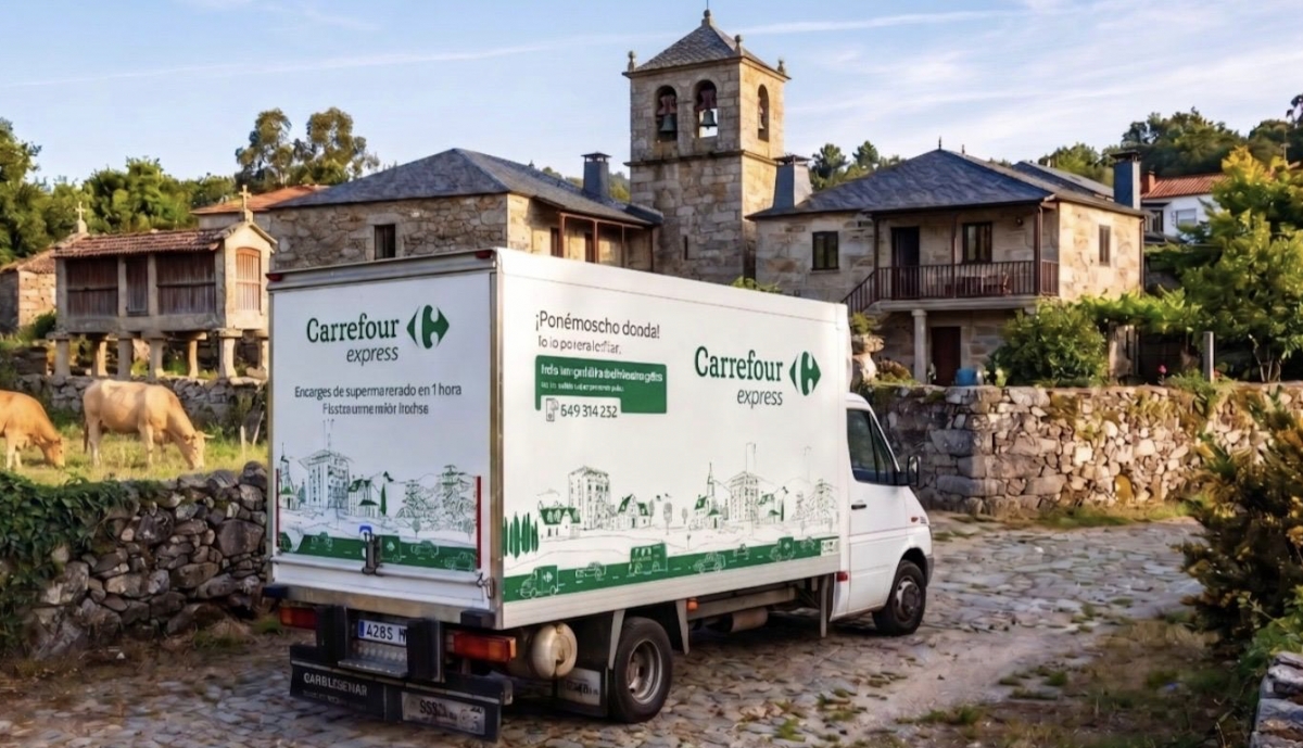 Carrefour pone en marcha un supermercado ambulante para llegar a los pequeños pueblos de Galicia