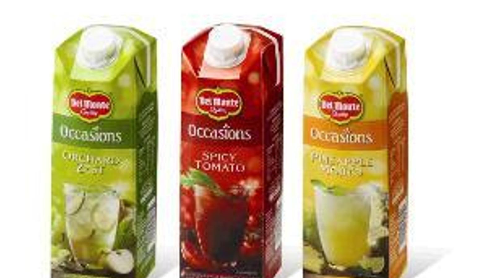 Del Monte presenta su nueva línea de zumos Occasions