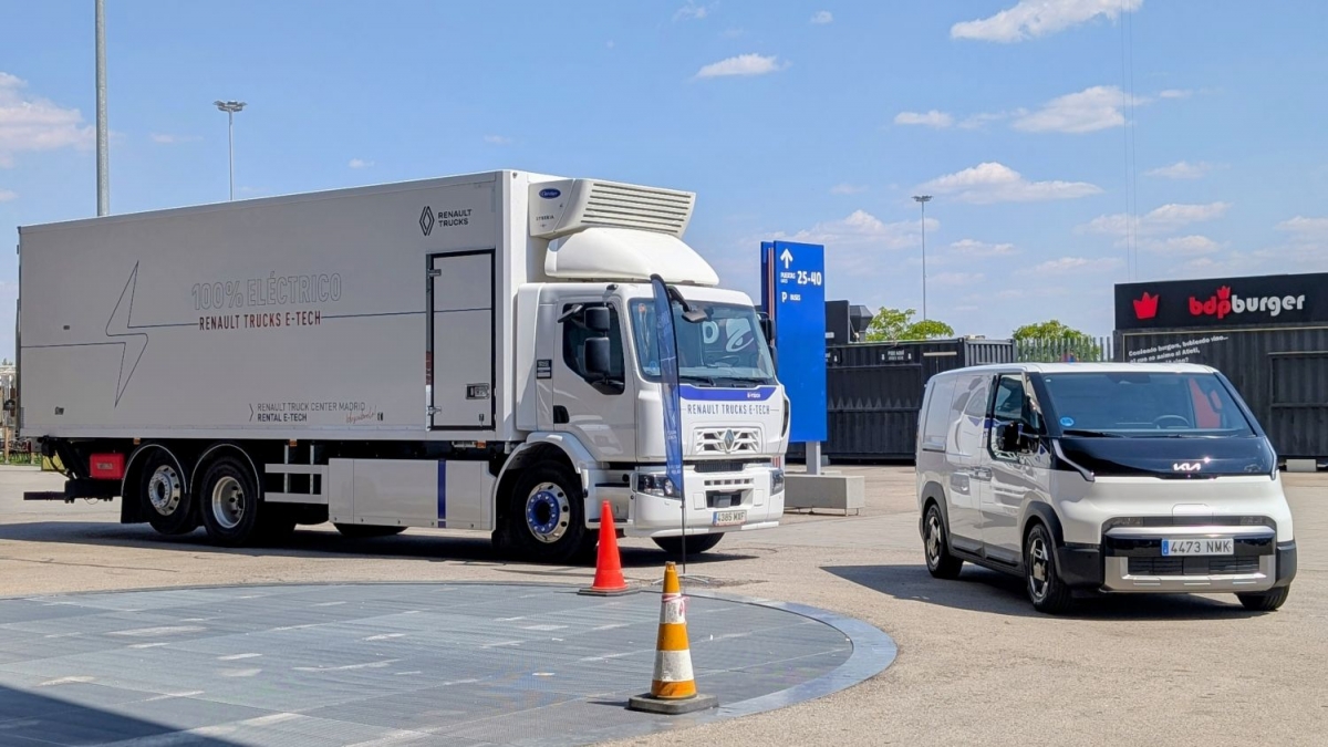 Renault Trucks eléctrico y Kia PV5 eléctrica.