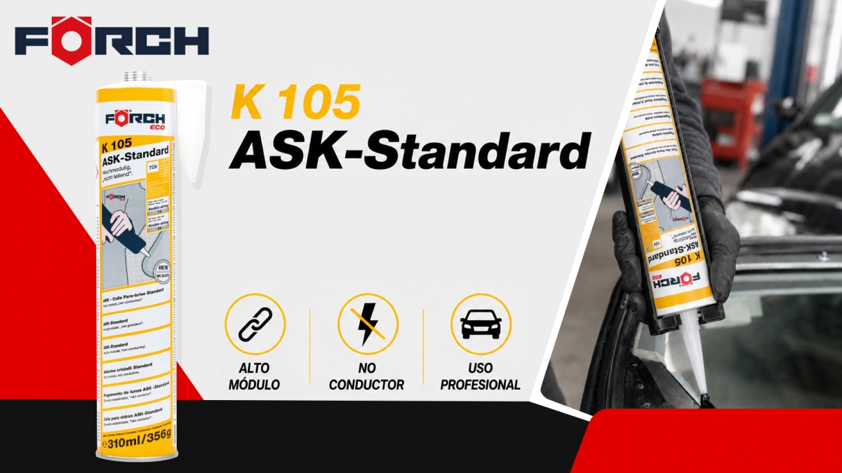 Förch optimiza el acristalamiento con su pegamento de lunas ASK Standard K105