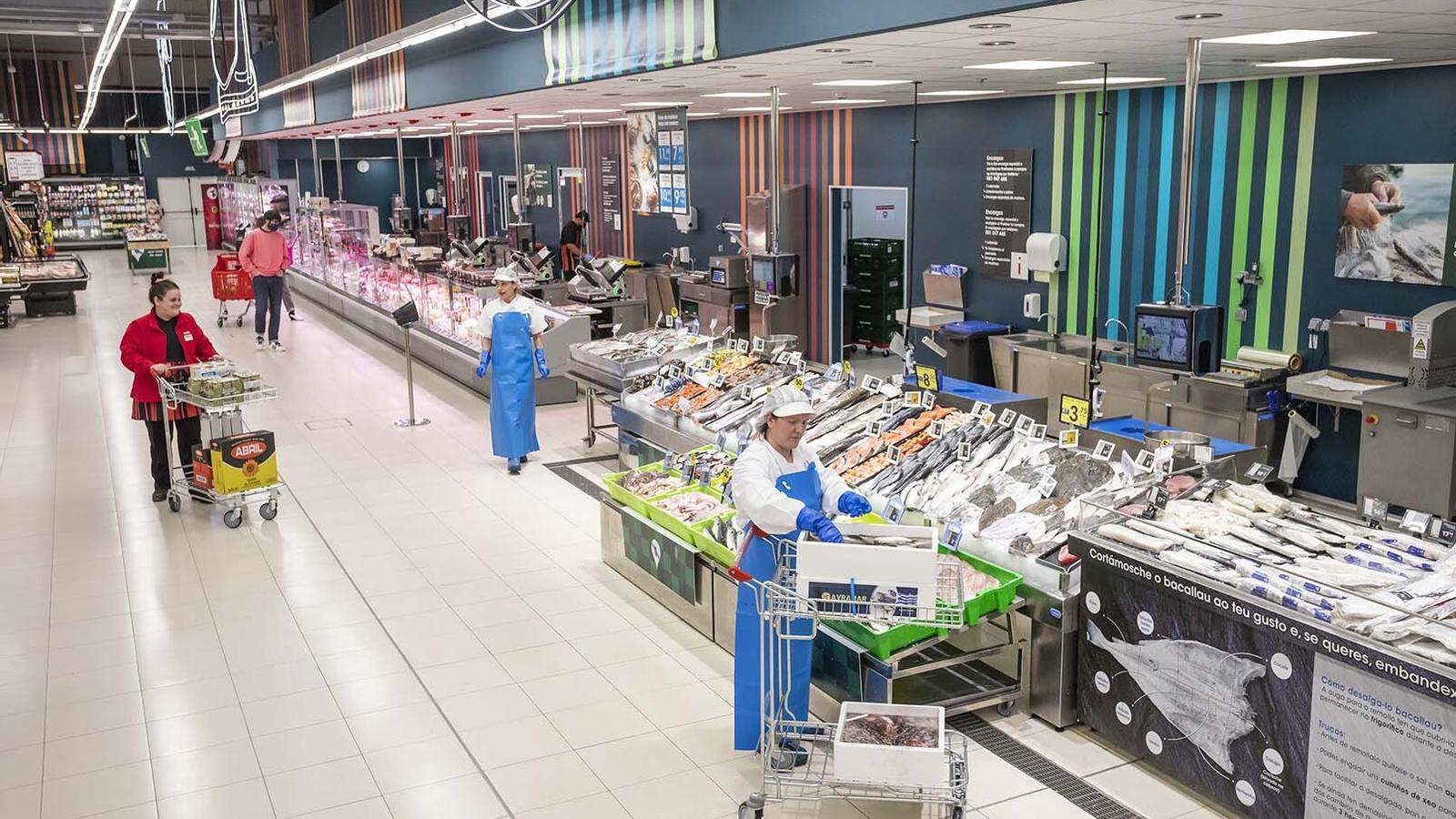 Sección de frescos en Eroski - 