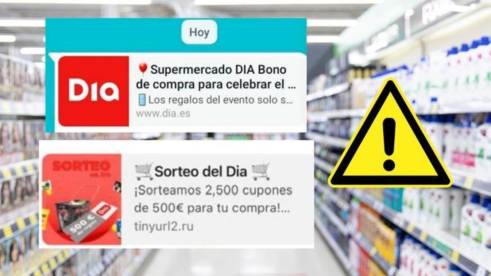 Dia advierte sobre dos estafas asociadas a su marca