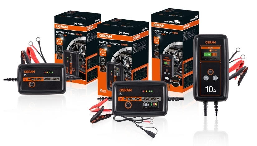 Osram favorece la seguridad en carretera con cargadores y arrancadores de batería y una gama dirigida a los neumáticos