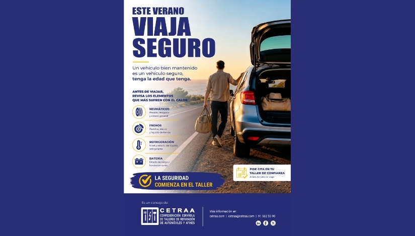 Cetraa recuerda que una revisión preventiva antes de las vacaciones es 