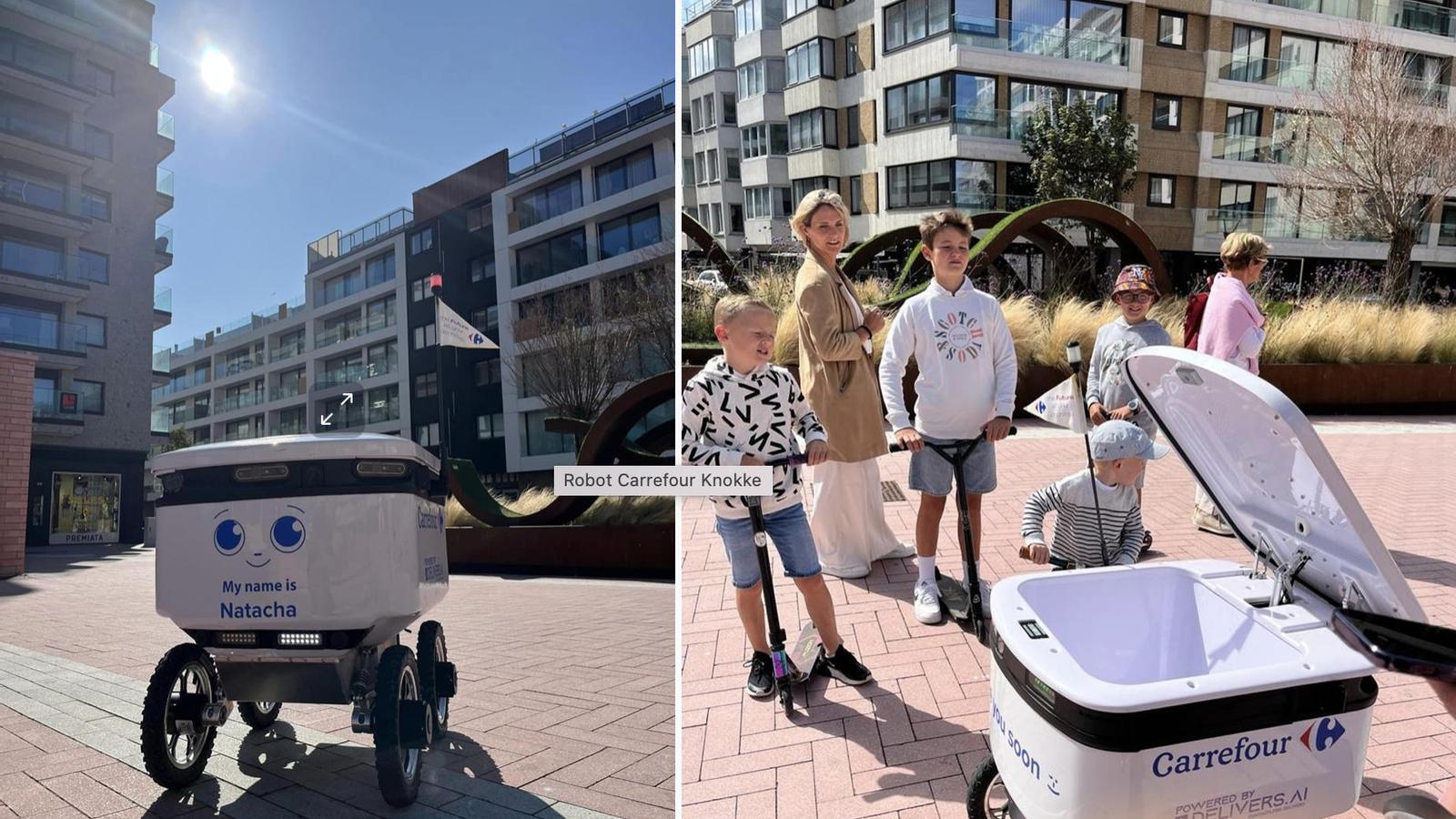 Carrefour inicia pruebas de entrega con robots en Bélgica - 