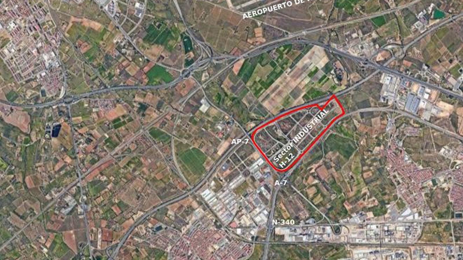 Mapa de ubicación de la nueva nave logística que construirá P3 Logistic Parks en Reus - 