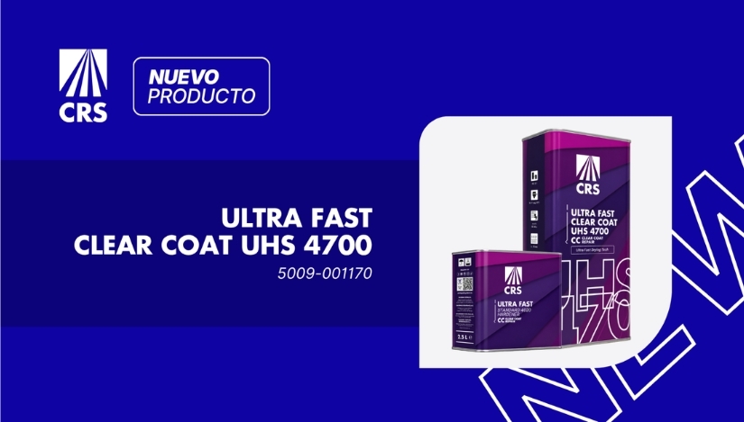 CRS presenta su nuevo barniz Ultra Fast Clear Coat UHS 4700 de secado ultra rápido y alto brillo
