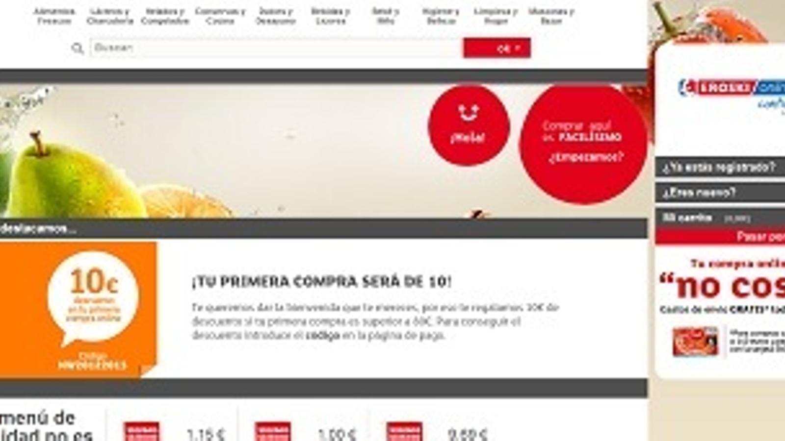 El comercio online de las grandes superficies creció el 2% en 2012
