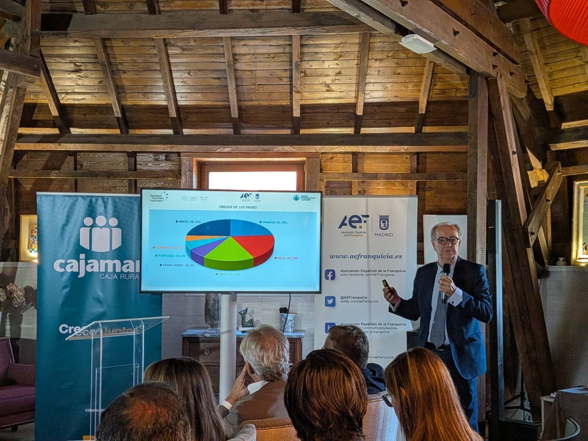 Francia se mantiene como el principal país emisor de franquicias hacia España, según explicó Eduardo Abadía, director ejecutivo de la AEF.