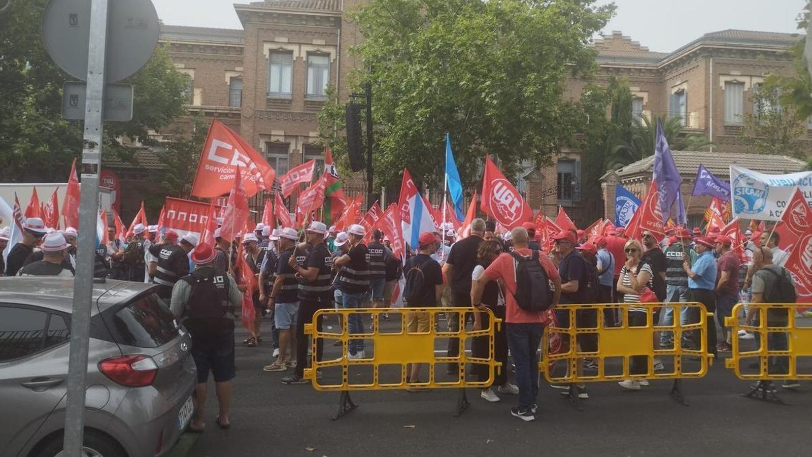 Manifestación por la jubilación anticipada el 7 de junio de 2024. - 