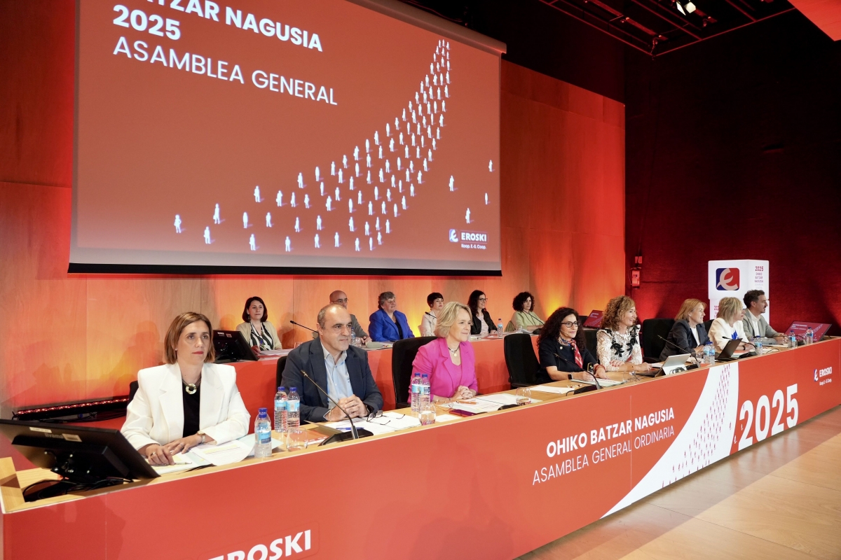 Eroski acuerda destinar la mayor parte de los excedentes netos de 2024 a fortalecer su patrimonio