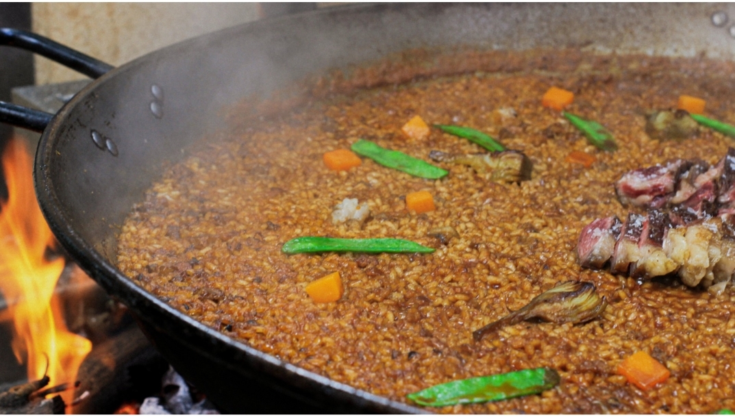 Paella valenciana.