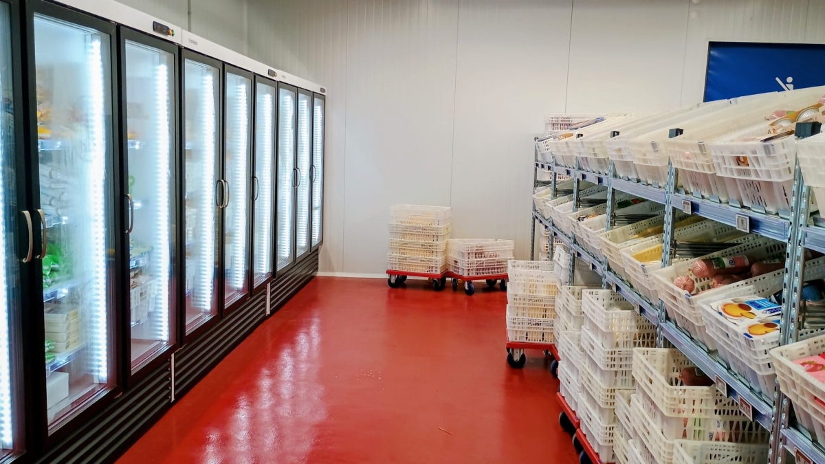 Sección de frescos en el cash&carry de BonÀrea en Leganés.