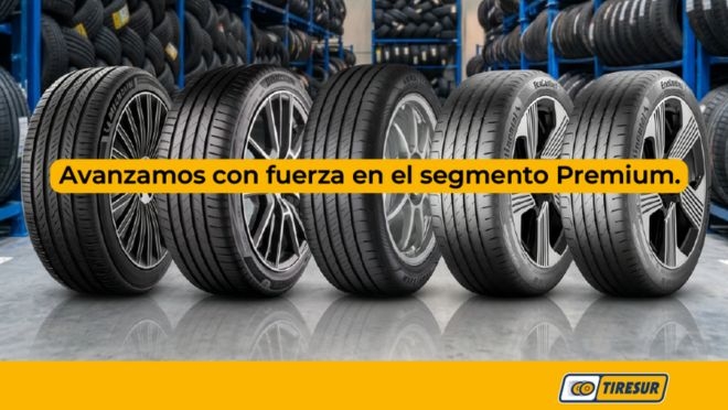 Tiresur, que incrementó su cuota de mercado en junio, dispone ya de un stock permanente de 10.000 referencias en neumático premium