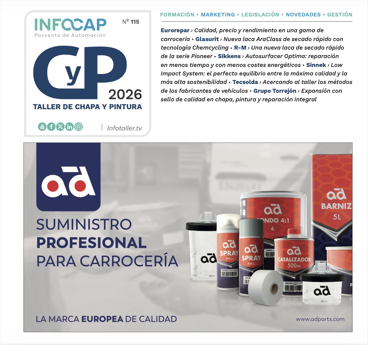 INFOCAP TALLER CHAPA Y PINTURA